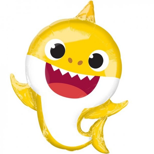 Baby Shark Riesenfigur Folienballon 66 x 53 cm