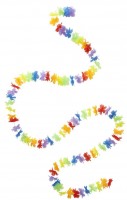 Hawaiiketten Blumengirlande 300cm