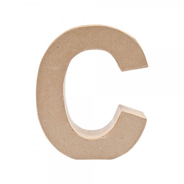 Buchstabe C aus Pappmaché 17,5cm