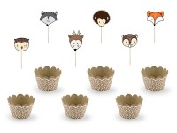 Woodland Cupcake Set 12-teilig