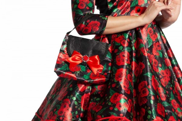 50er Jahre Handtasche Rosengarten 3