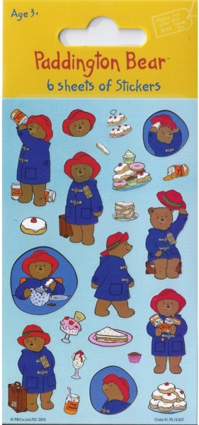 6 Paddington Bärs Welt Stickerbögen