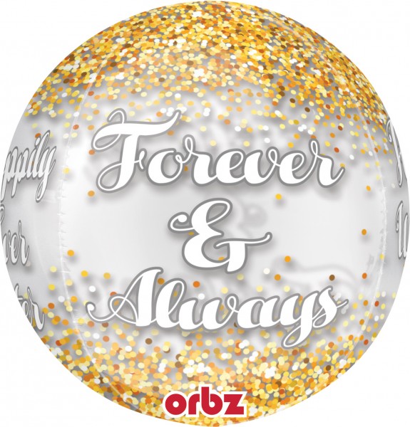 Folienballon Forever & Always Konfetti 2