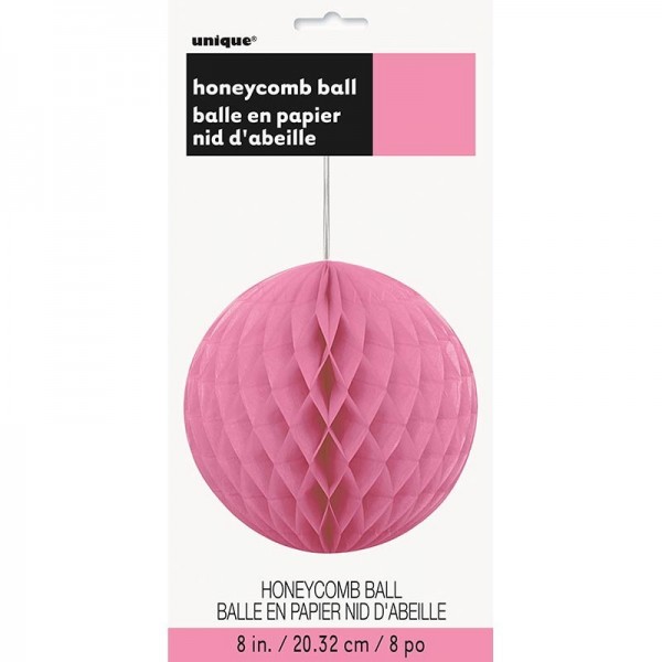 Niedlicher Rosener Wabenball 20cm 2
