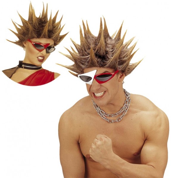 Rockige 80iger Jahre Perücke Unisex