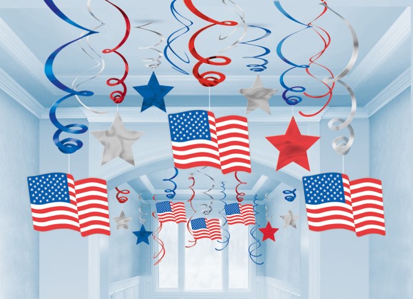United States Of America Wirbel Hängedekoration