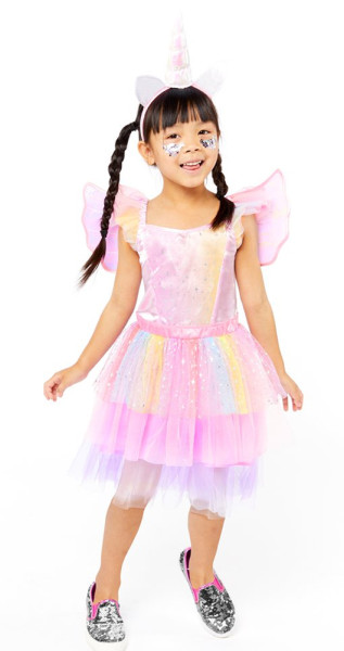 Rainbow Unicorn Einhorn Mädchenkostüm