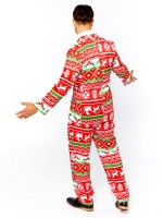 Weihnachts-Partyanzug für Herren rot-grün