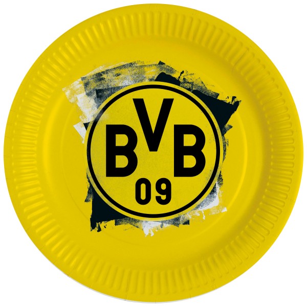8 BVB Dortmund Pappteller 23cm