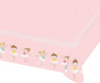 Kleine Ballerina Papier Tischdecke 1,75 x 1,15m