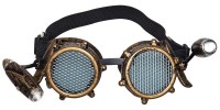 Steampunk Brille mit Lampen