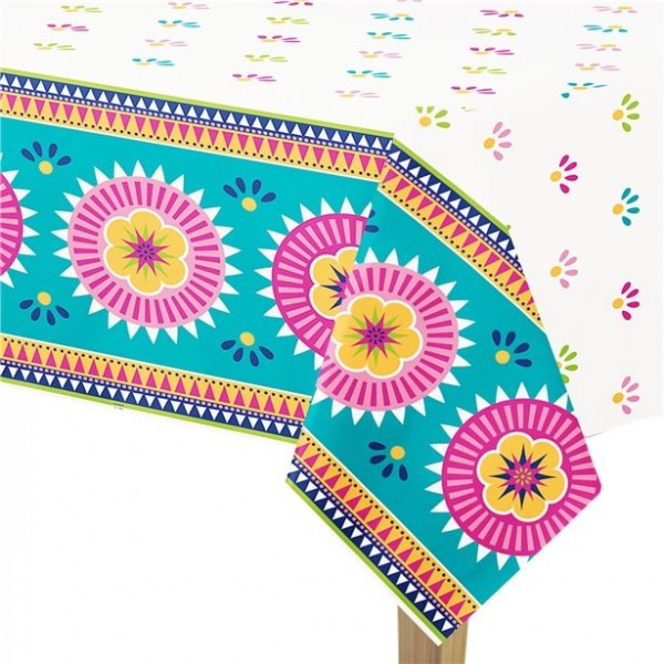 Boho Chic Fiesta Tischdecke aus Kunststoff 1,37 x 2,13m