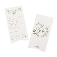 10 Botanical Babyparty Ratschlagkarten