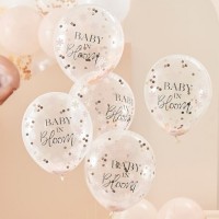 5 Little Darling Konfettiballons 30cm