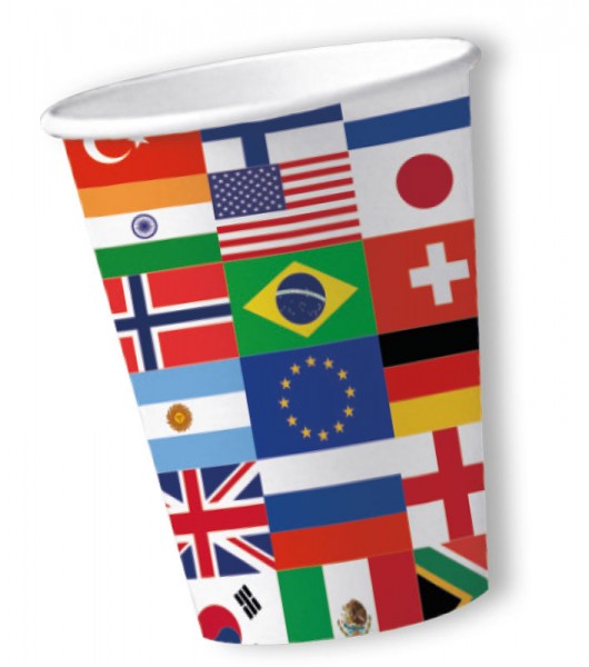 10 Länderparty Becher 200ml