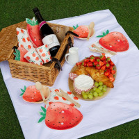 Vorschau: 8 Eco Erdbeer Partybecher 250ml