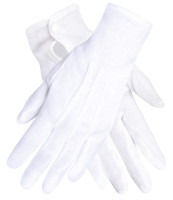 Weiße Handschuhe Carnival Fever