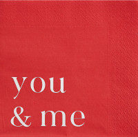 16 Always you and me Servietten 33cm