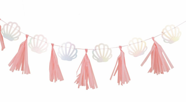 Be Mermaid Muschel Girlande 2m