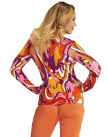 70er Jahre Flower Power Damenbluse