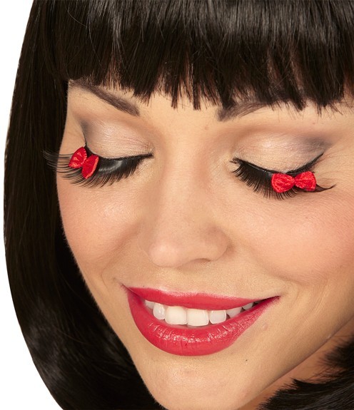 Märchenwimpern Mit Roten Schleifchen