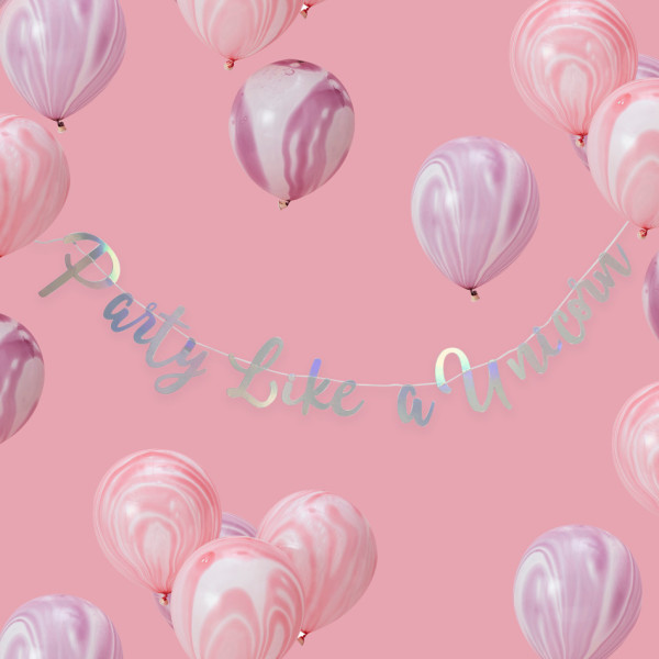 Party like a Unicorn Girlande 1,5m