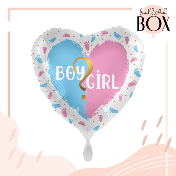 Balloha Geschenkbox DIY Gender Party XL