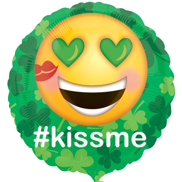 Kiss me St Paddy Folienballon