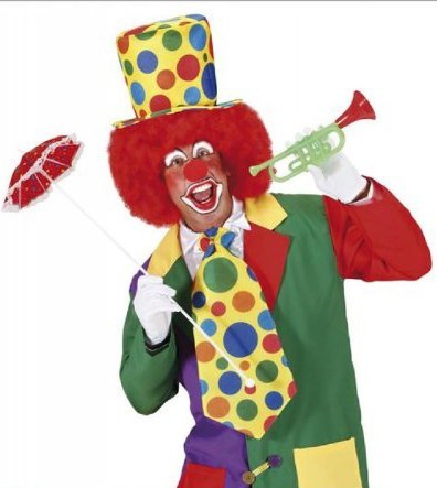 XXL clownslips med prickar