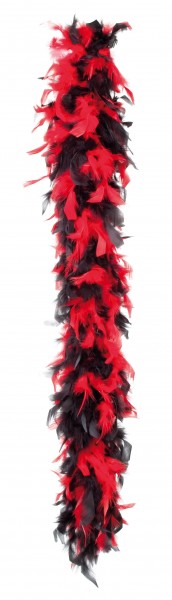 Federboa Elegance Rot-Schwarz