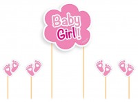 Rosa Muffinstecker Baby Girl