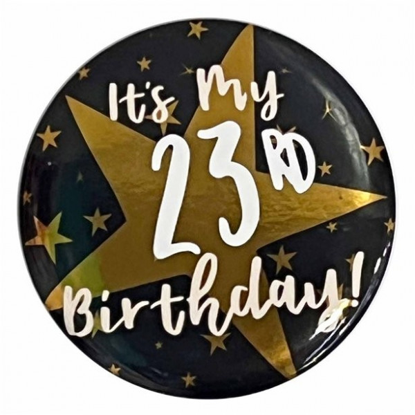 23. Geburtstag Button 6cm