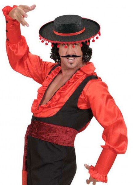 Svart sombrerohatt Miguel 2
