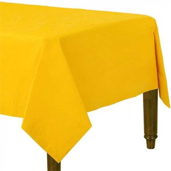 Papiertischdecke Gelb 90 x 90cm