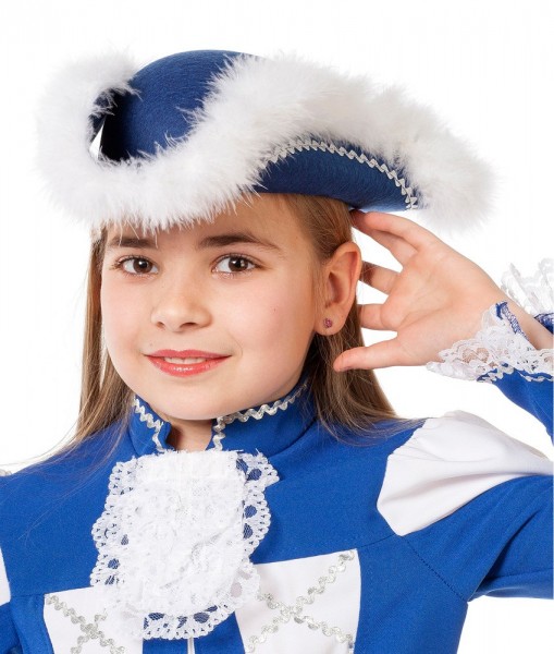 Blauer Funkemariechen Gardehut Karnevalstanz