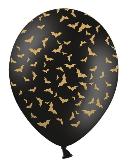 6 Be Scary Fledermaus Ballons 30cm