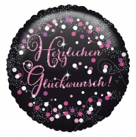 Pink Birthday Ballon Glückwunsch 43cm