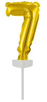 Goldene Zahl 7 Tortendeko Ballon