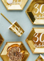 Vorschau: 6 Glossy 30th Birthday Becher 220ml