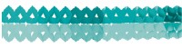 2 Shiny Acqua Papiergirlanden 2m
