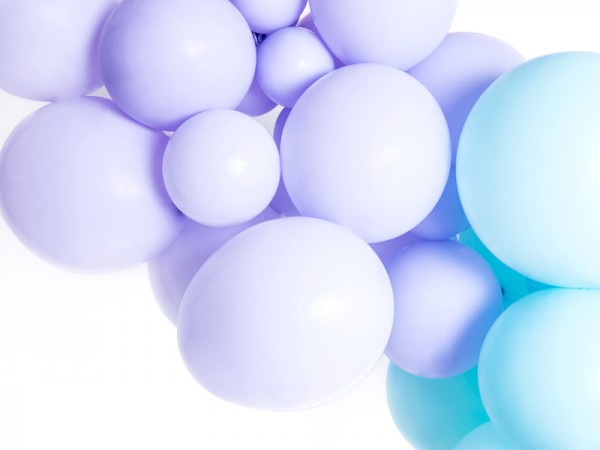100 Partystar Luftballons lavendel 12cm