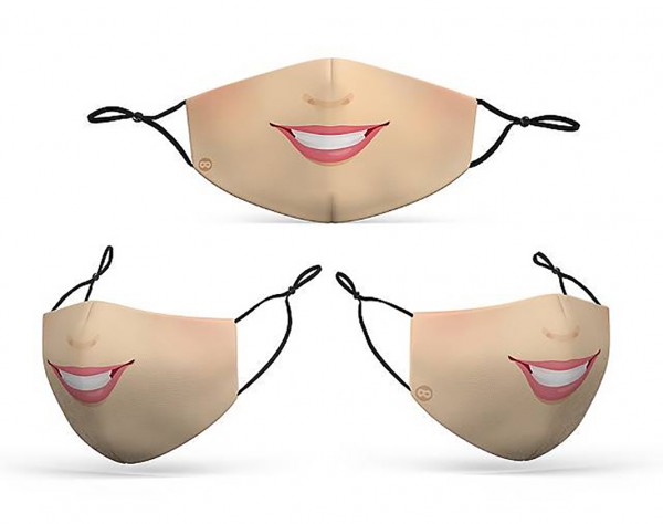 Mund Nasen Maske Comic Women 2