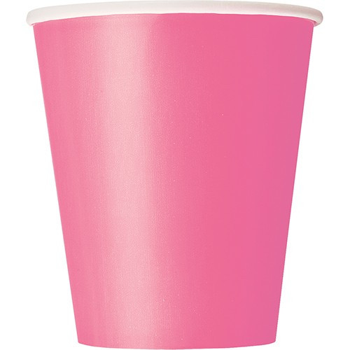 8 Party Pappbecher Valentina Rosa 266ml