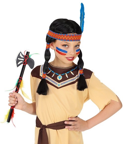 Indianer Perücke Kleine Feder 2