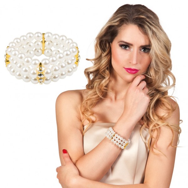 Glamouröses Perlenarmband