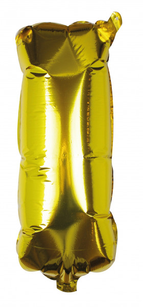 Goldener Buchstabe I Folienballon 40cm