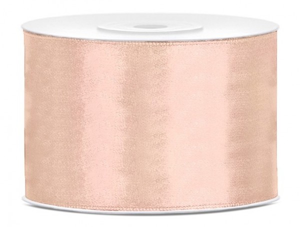 25m Satin Geschenkband Pfirsich 5cm breit