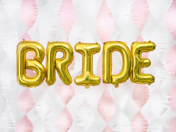 Folienballon E gold 35cm 3