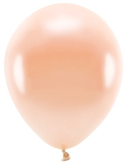 100 Eco metallic Ballons pfirsich 30cm