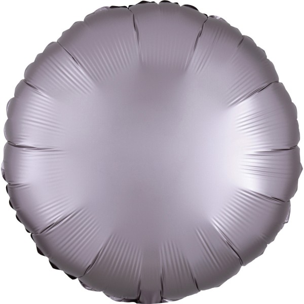 Edler Satin Folienballon mauve 43cm
